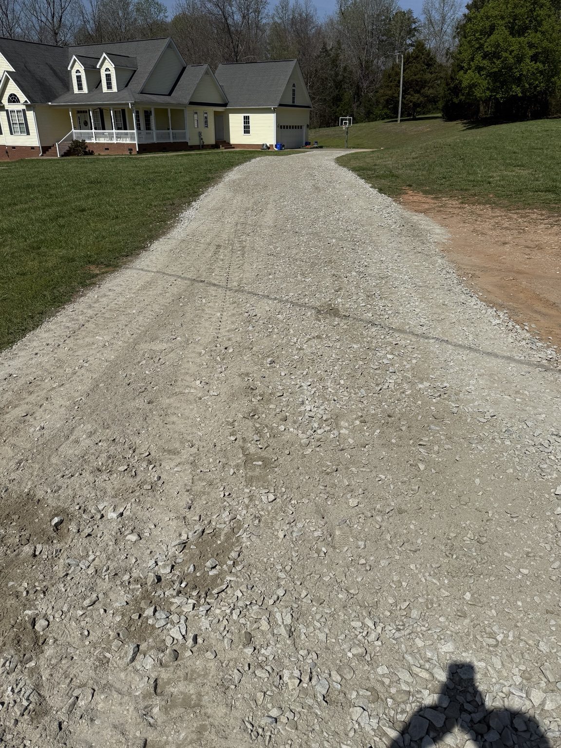 Driveway after restoration