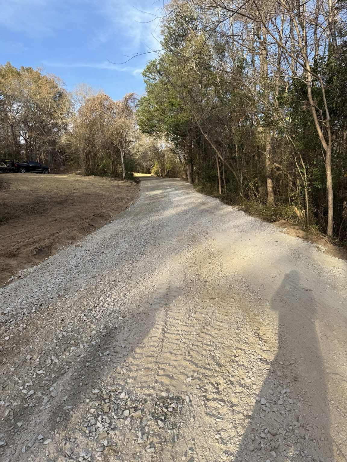 Finished gravel road